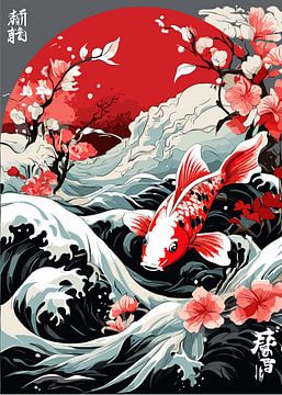 Japanische Koi-Fische von Vicky Hanggara