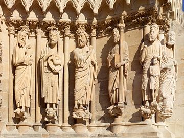Reims, kathedraal, standbeelden van de profeten van Ralph Rainer Steffens