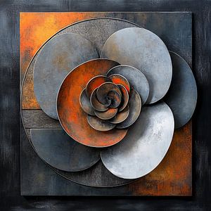 Metall-Rose