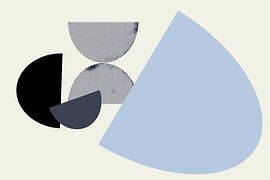 Moderne Abstraktion in geometrischen Formen von Mad Dog Art