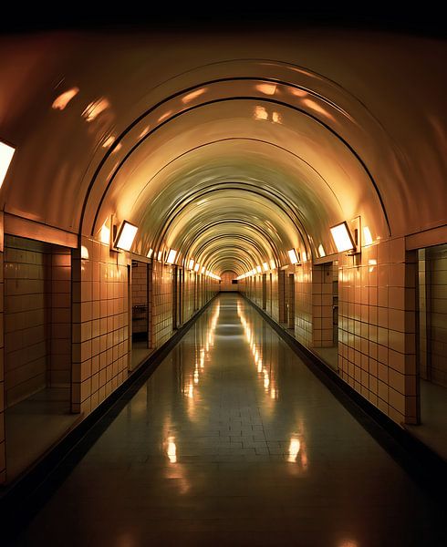 Im Tunnel von fernlichtsicht