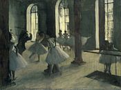 Probe im Tanzfoyer, Edgar Degas von Meesterlijcke Meesters Miniaturansicht