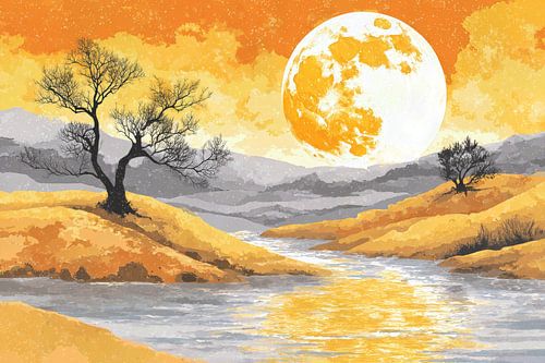 schilderacgtig Japan landschap