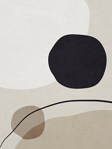Moderne Abstrakte Organische Geometrische Farbkunst