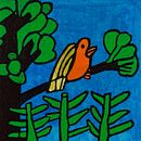 Vogel in boom van Freds Atelier thumbnail