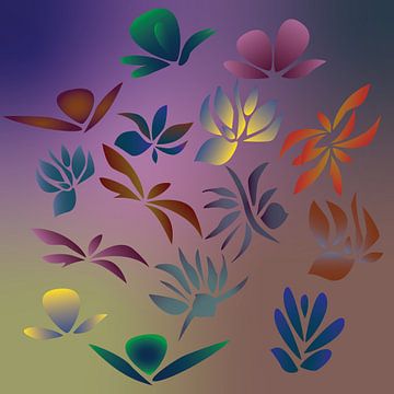 De kleur van de bloem III van JipvanZeist