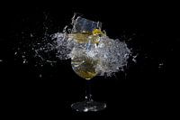 Champagnerglas knallen