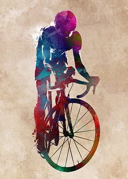 Cycling Bike sport art #cycling #sport #biking van JBJart Justyna Jaszke