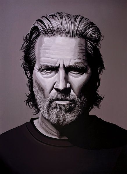 Peinture de Jeff Bridges par Paul Meijering
