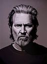 Jeff Bridges Gemälde von Paul Meijering Miniaturansicht