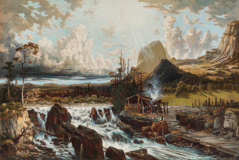 Theodor von Hörmann, Mühlsturzhorn on the Hintersee in Upper Bavaria (Watzmann area), 1877 by Atelier Liesjes