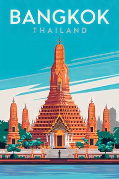Bangkok, Thailand van Poster Art Shop