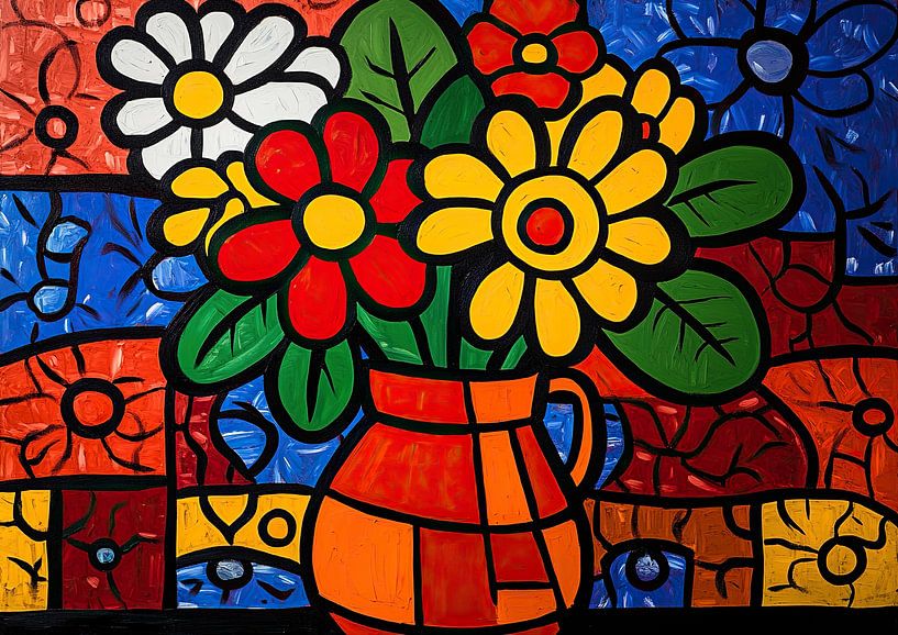 Bloemen Vaas van ARTEO Schilderijen