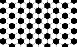 Voetbal patroon sport van Mark Rademaker