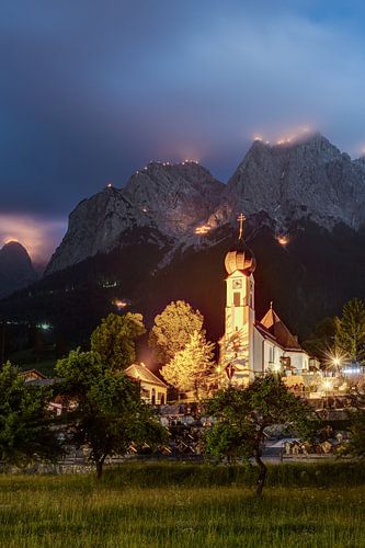 Johannifeuer in Grainau