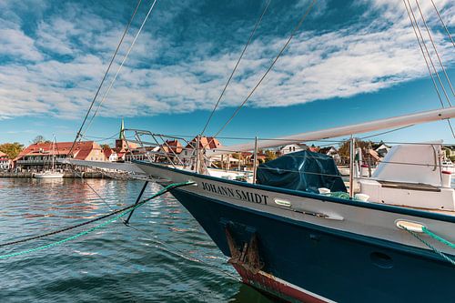 Johann Smidt in de handelshaven van Neustadt Oostzee