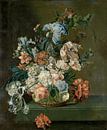 Nature morte avec des fleurs, Cornelia van der Mijn par Des maîtres magistraux Aperçu