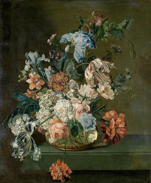 Nature morte avec des fleurs, Cornelia van der Mijn par Des maîtres magistraux