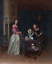 Curiosity, by Gerard ter Borch the Younger by Masterful Masters thumbnail