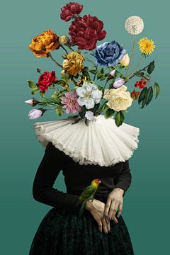 Mädchen mit Blumen von OEVER.ART
