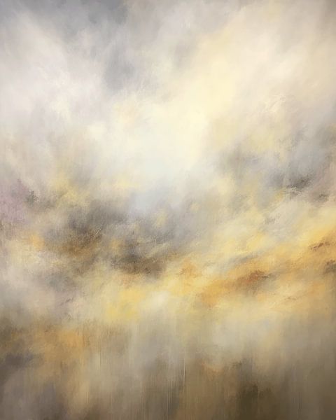 Modern abstract in pastelkleuren van Studio Allee