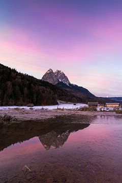 Sunrise with a view of the Waxensteine by Teresa Bauer