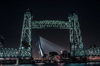 De hef en Erasmusbrug in rotterdam