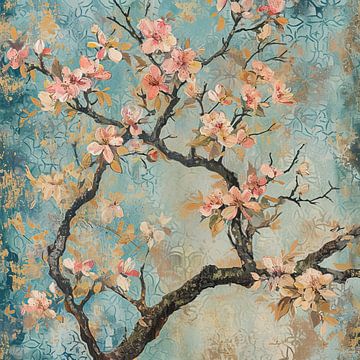 Peinture de fleurs - Calming Blossom sur De Mooiste Kunst