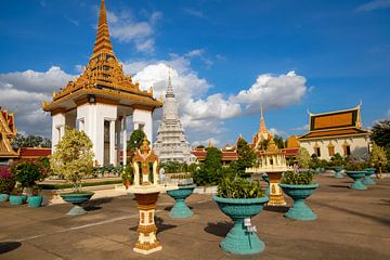 tempel van het koninklijk paleis in Phnom Penh van Jan Fritz