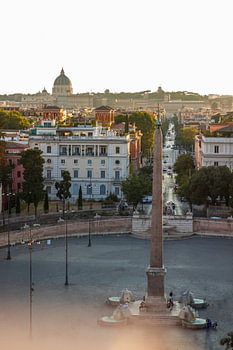 Roman expanse – a view across Piazza del Popolo