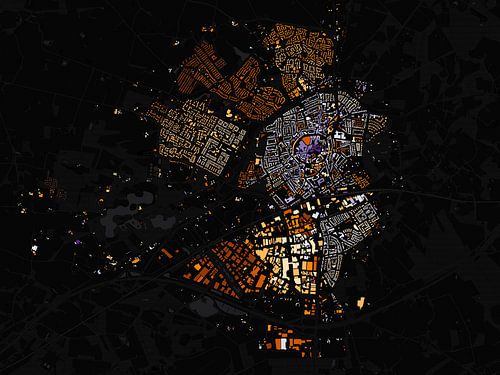 Map of Oldenzaal abstract