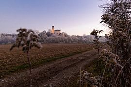 Sainte-Vérène à Roggenbeuren un soir d'hiver sur Jan Schuler