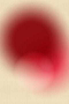Retro jaren 70 neon kunst. Abstract verloop in rood, roze, wit van Dina Dankers