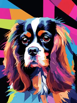 Cavalier Karel Pop Art 2 van MIROKKU