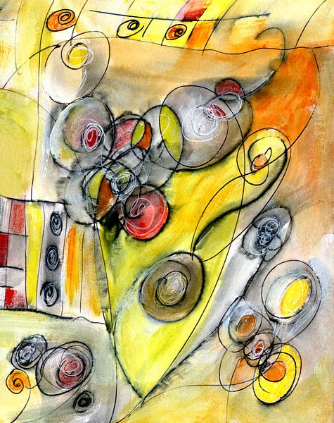 decorative yellow 1 von Claudia Gründler
