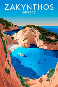 Zakynthos, Greece. by Poster Art Shop