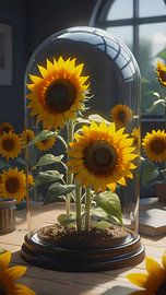 Sunflowers with sunflowers by Maud De Vries