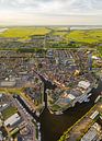 Luftaufnahme des friesischen Dorfes Lemmer von Bert Nijholt Miniaturansicht