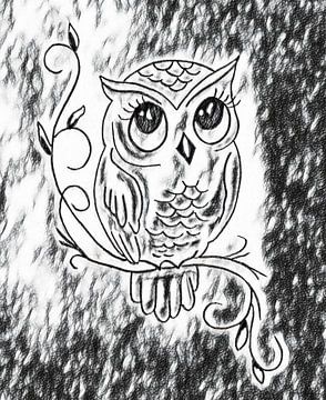 Owl ( drawing ) by Jose Lok