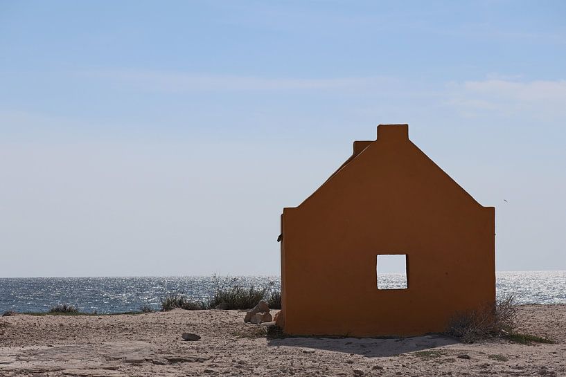 Rode slavenhuisje Bonaire van Gabrielle van Rhenen