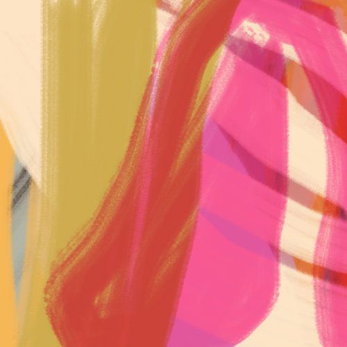 Kleurrijke moderne abstracte kunst in neon- en pastelkleuren nr. 9