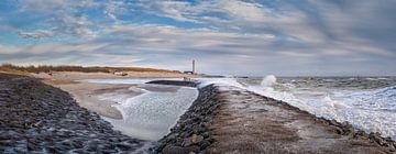Panorama: storm at Westkapelle by Sander Poppe