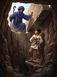 Aladdin in the Cave of Wonders by Markus Gann