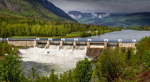 Centrale hydroélectrique à Oppland en Norvège