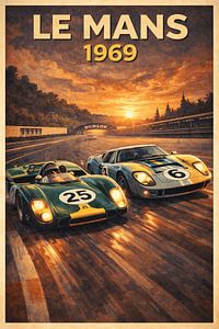 Le Mans 1969 Sunset Endurance Poster