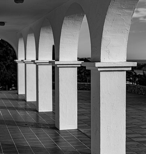 Säulen Es Cubells, Ibiza (schwarz/weiß)