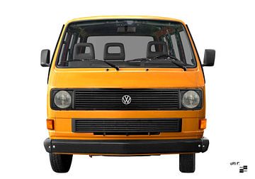 VW Bus T3 in geel