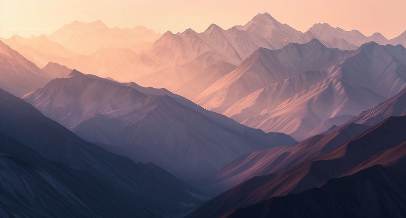 Fantastische Bergwelt von fernlichtsicht