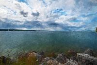 Crystal clear Swedish lake