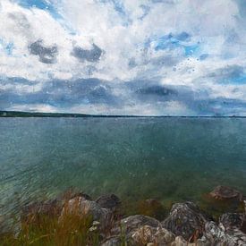 Crystal clear Swedish lake by Marco Lodder